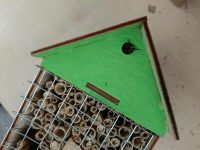 2auczniowie robią domki dla owadów