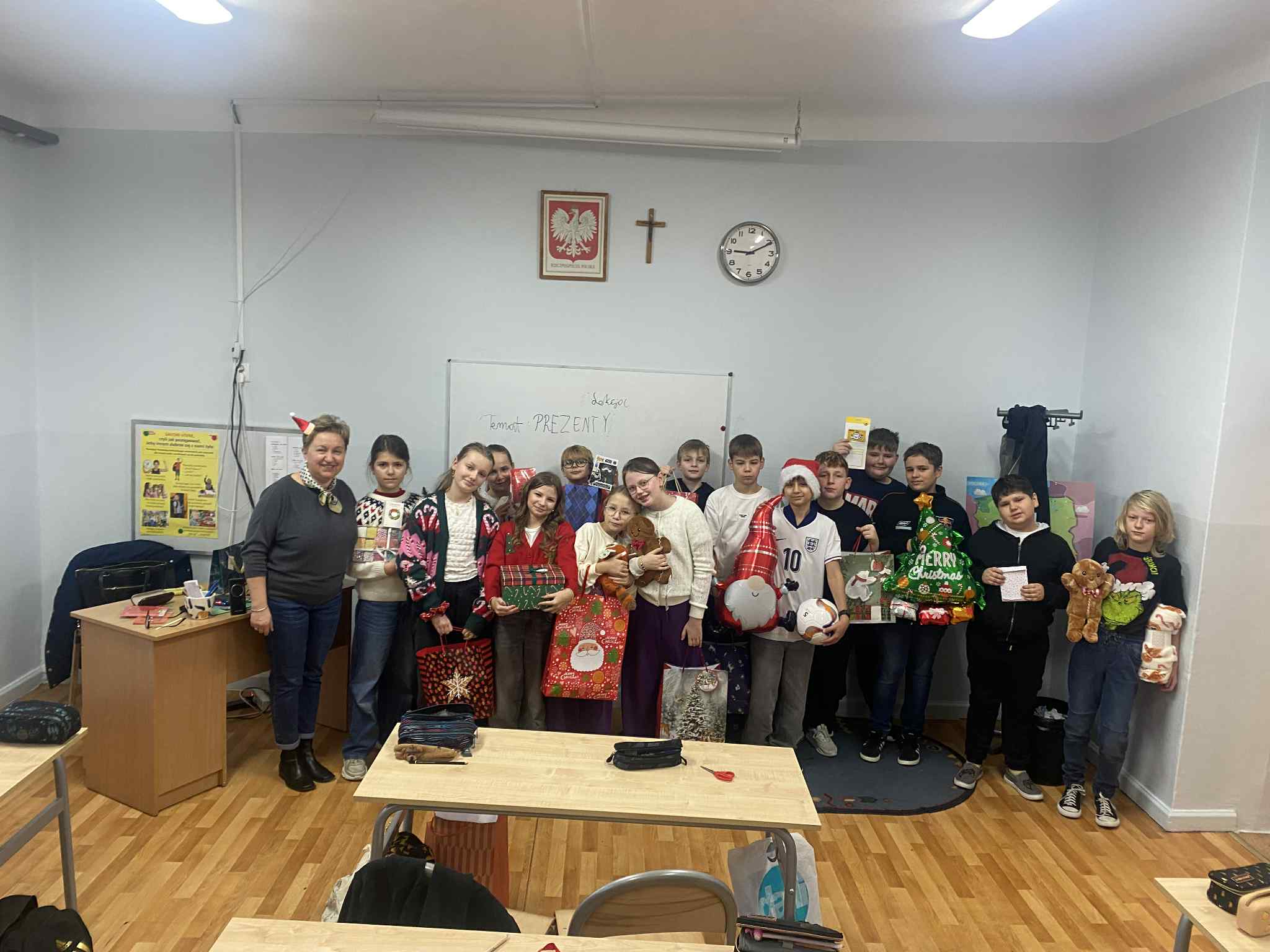 Warsztaty bożonarodzeniowe w klasie 5